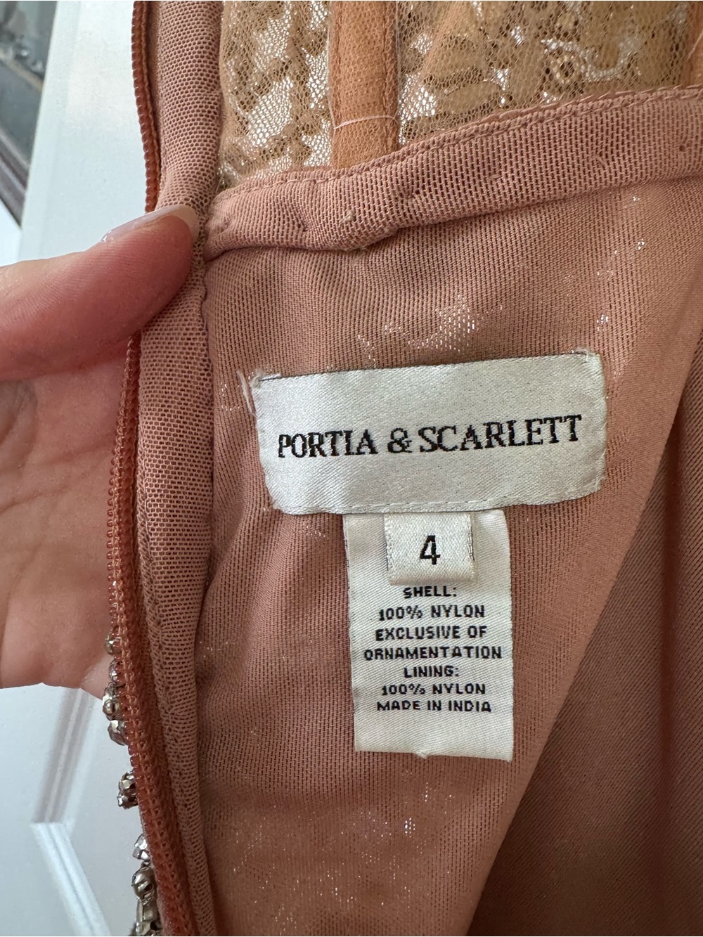 Portia and Scarlett Strapless Mini Dress with Silver Beaded Fringe - Picture 10 of 16